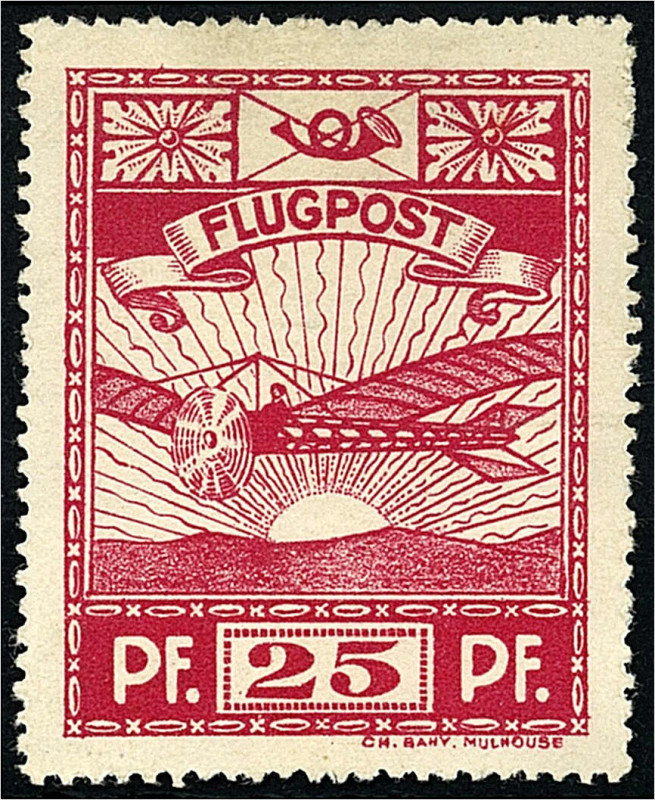 Deutschland
Deutsches Reich
Halbamtliche Flugmarken
25 Pf. Flugmarke Sonderfl...