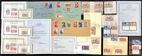 Lots und Sammlungen
Deutschland (alphabetisch)
Saarland 1947-1958 */**/gest./Briefe: Enormer Bestand mit einer Vielzahl von Besonderheiten und Spezi...