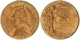 Deutsch-Ostafrika
Bronzemedaille v. Oertel 1904, auf die Landwirtschaftliche Ausstellung Daressalam. Brustbild Wilhelms II. mit Tropenhelm nach links...