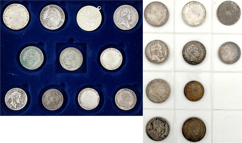 Deutsche Münzen bis 1871
21 Silbermünzen: Bayern, Braunschweig, Preußen, Sachse...