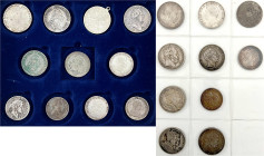 Deutsche Münzen bis 1871
21 Silbermünzen: Bayern, Braunschweig, Preußen, Sachsen, Württemberg und 1 X Habsburg, ab 1670. Dabei 14 Taler, u.a. Bayern ...