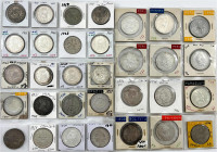 Ausland
Süd-Amerika
32 Münzen (30 X Silber) des 19. und 20. Jh. Mittelamerika, Karibik, Südamerika. Bolivien 8 Reales 1802, Chile Peso 1876, Dom. Re...