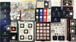 Sammlungen allgemein
Karton mit meist Silbermünzen aus aller Welt, ab ca. 1870 bis ca. 1990. Dabei Teilsammlung USA mit modernen Silbergedenkdollars ...