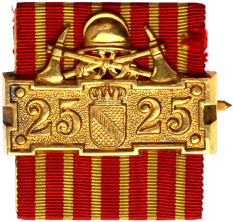 Deutschland
Deutsche Länder, bis 1918
Baden: Feuerwehr-Ehrenzeichen (Schnalle)...