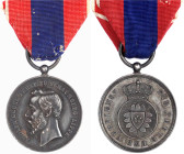 Deutschland
Deutsche Länder, bis 1918
Schaumburg-Lippe Silberne Verdienstmedaille Adolph Georg am Bande. 33 mm; 26,04 g (inkl. Band gewogen). Im nic...