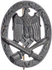 Deutschland
Drittes Reich, 1933-1945
Allgemeines Sturmabzeichen: Zink massiv. vorzüglich, Revers etwas korrodiert. Niemann 7.06.05a3.