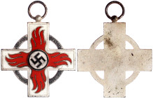 Deutschland
Drittes Reich, 1933-1945
Feuerwehr- Ehrenzeichen 2. Stufe. sehr schön, Kratzer. Niemann 6.02.17b.