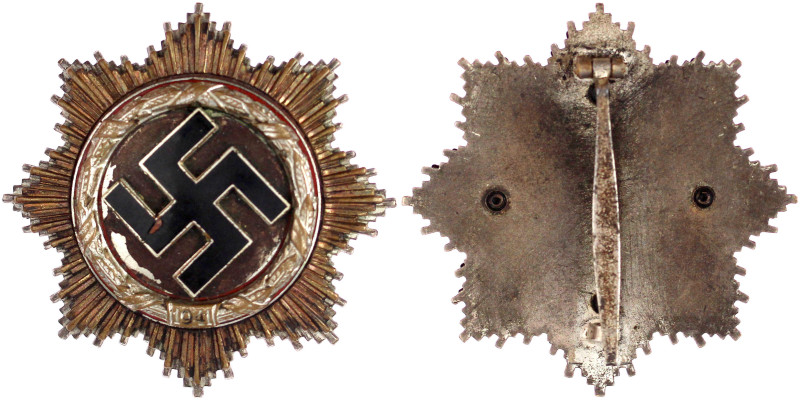 Deutschland
Drittes Reich, 1933-1945
Deutsches Kreuz in Gold 1941. 4-fach geni...