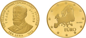 100 Lewa 1999, Todor Shivkov, Fb. 20, Polierte Platte.