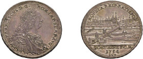 Regensburg, 1/2 Taler 1754, mit Titel Franz I., Beckenbauer 7201, schöne Patina, vorzüglich. Bedingung: *