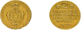 Mecklenburg-Schwerin, 2 Taler Gold 1797, Friedrich Franz I., Fb. 1724, sehr schön.