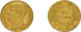 40 Francs AN XI, Napoleon Bonaparte, A (Paris). Fb. 479, Gadoury 1080, sehr schön.
