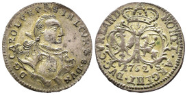 Baltikum, Kurland, Karl 1759-1763, Groschen 1762, Mitau. 1,26 g. Kopicki 4082 (R4). Sehr selten. Vorzüglich