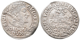 Baltikum, Litauen, Sigismund II. August von Polen 1545-1572, Groschen 1548, Vilnius. 1,88 g. Kop. 3282 (R1). Sehr schön-vorzüglich