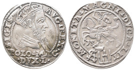 Baltikum, Litauen, Sigismund II. August von Polen 1545-1572, Groschen 1567, Tykocin. 1,94 g. Kop. 3286 (R1). Sehr schön-vorzüglich