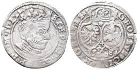 Baltikum, Riga, Stephan Bathory von Polen, 1576-1586, Groschen 1581. 1,62 g. Kop. 8081 (R3). Kl. Randfehler, fast sehr schön