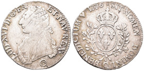 Frankreich, Louis XVI. 1774-1793, Écu aux rameaux d'olivier 1776 Q, Perpignan. 26,68 g. Dav. 1333. Justiert, sehr schön +
