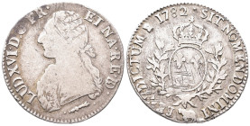 Frankreich, Louis XVI. 1774-1793, Écu aux lauriers 1782, Pau. 28,93 g. Dav. 1334. Justiert, fast sehr schön