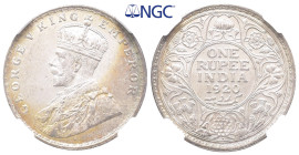 Indien unter Großbritannien, Georg V. 1910-1936, Rupie 1920 B. K/M 524. Vorzüglich-Stempelglanz. Im NGC Plastikholder mit der Bewertung MS 63 (5790349...