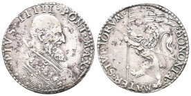 Italien Vatikan, Pio IV. de Medici 1559-1565, Bianco o. J., Bologna. 4,65 g. Schrötlingsriss, gereinigt, sehr schön