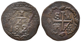 Kolumbien, Republik 1821-1837, 1/4 Real 1820, Santa Marta. 1,55 g. K/M B 2. Sehr schön