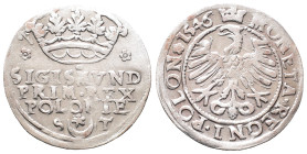 Polen, Sigismund I. 1506-1548, Groschen 1546, Krakau. 2,06 g. Kop. 431. Sehr schön-vorzüglich