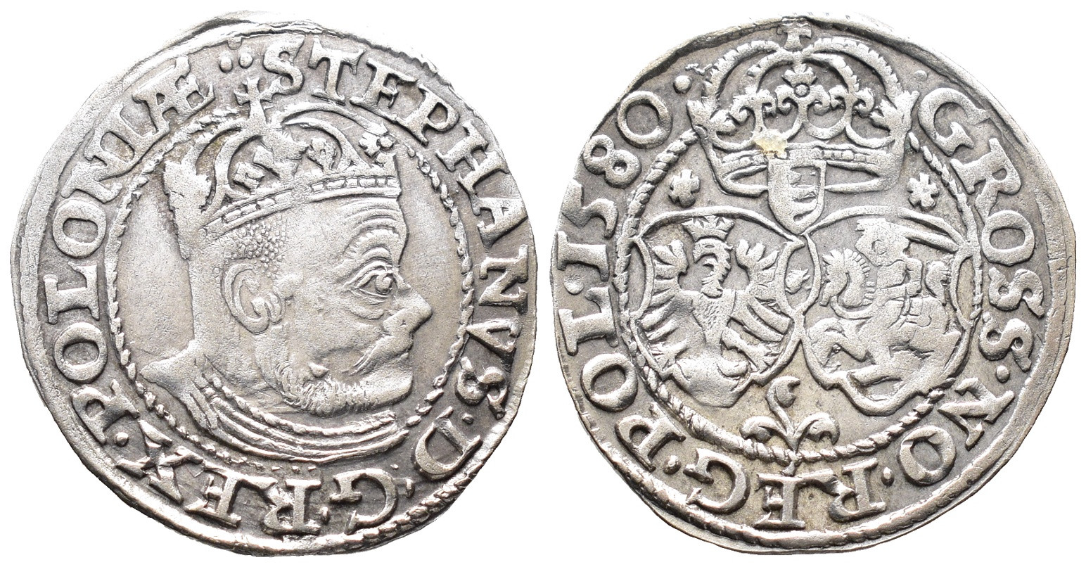 Polen, Stephan Bathory 1576-1586, Groschen 1580