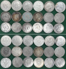 Kaiserreich, Preussen, kl. Konvolut von 5 Mark Stücken. Insgesamt 18 Stück. Belag (1x), kl. Randfehler (3x), sehr schön-vorzüglich