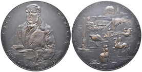 Personenmedaillen, Bronzemedaille o. J. von Corbin, auf den Autor Karl Baedeker (1801-1859). 69 mm; 146,36 g. Fast prägefrisch