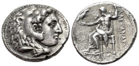 Kings of Macedon. Prob Philip III Arridaios issue (323-317) in the style and titles of Alexander III ‘the Great’. (336-323 BC) AR Tetradrachm (16.79gr...