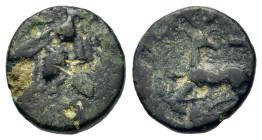 Ionia, Ephesos, c. 370-350 BC. Æ (13mm,1.6g).?Bee. R/ Stag kneeling l., head r. Cf. SNG Copenhagen –; cf. SNG von Aulock 1838