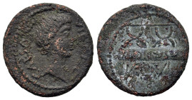 Octavian, as Imperator and Triumvir (43-33 BC). AR denarius (18,2mm,3.2g). Military mint traveling with Octavian in Italy, 42 BC. CAESAR·III·-VIR·R·P·...