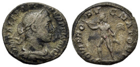Severus Alexander (222-235). AR Denarius (17,7mm, 3g). Rome. Laureate, draped, and cuirassed bust r. R/ Jupiter in fighting stance left, head right, h...