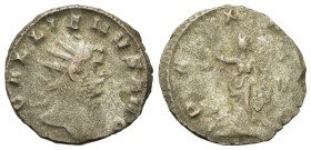 Gallienus (253-268). AR Antoninianus (19,3mm, 2.7g). Rome. Radiate, cuirassed bust r. R/ Pax standing left, holding olive branch and sceptre; V in rig...