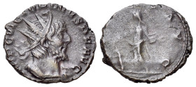 Victorinus (269-271). Romano-Gallic Emperor. Antoninianus (20mm, 3.08g, 6h). Cologne, 270. Radiate and cuirassed bust of Victorinus to r. R/Pietas sta...