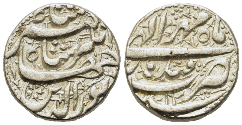 Mughal Empire. Jahangir (1605-1628). AR Rupee (22,2mm,11.4g). Qandahar, year 11(...