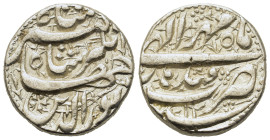 Mughal Empire. Jahangir (1605-1628). AR Rupee (22,2mm,11.4g). Qandahar, year 11(?). KM-145.13.