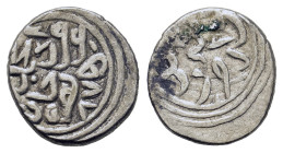 Ottoman Empire. Mehmed II (AH 855-886 / AD 1451-1481). AR Akce (11mm,0.9g), type C. Qustantiniya. Album 1308.3.