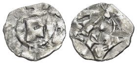 Italy, Pisa, Republic (in the name of Federico I, 1150-1312). Denaro (14mm, 0.61g). CNI 1/3; MIR 390/393