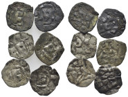 Lot of 6 Denarii of Italy, Pisa, Republic (in the name of Federico I, 1150-1312). Lot sold as is, no return.