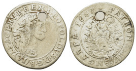 Austria. Leopold I of Habsburg (1657-1705). AR 6 Kreuzer 1667 (25,4mm, 2.7g). KM 164.