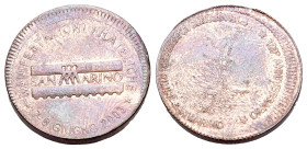 Italy, San Marino. Modern medal. Æ (20mm,6.04g,12h). 7/8 Giugno 2003 manifestazioni filateliche. R/ 120th Anniversary passenger transport Rimini San M...
