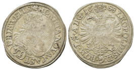 Germany. Friedberg, Reichsburg. Philipp Adolph von Rau zu Holzhausen (1685-1698). 6 Kreuzer 1688 (26,9mm,2.6g). Friedberg, with title of Leopold I. 2....