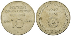 Germany (1949-1974). 10 Mark 1974 A (30,9mm,12.3g). KM 50.
