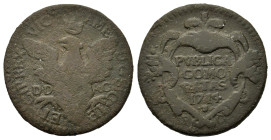 Italy, Sicily. Vittorio Amedeo II (King of Sicily, 1713-1718). Grain 1714. Æ (23mm,10.3g). Crowned eagle with Savoia shield. R/ Inscription on four li...