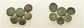 Lot of 6 Æ Greek coins, to be catalogued. Lot sold as is, no return.