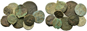 Lot of 10 Æ Greek coins, to be catalogued. Lot sold as is, no return.