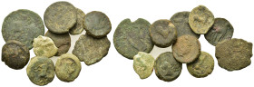 Lot of 10 Æ Greek coins, to be catalogued. Lot sold as is, no return.