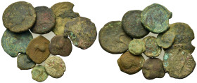 Lot of 10 Æ Greek coins, to be catalogued. Lot sold as is, no return.
