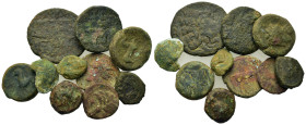 Lot of 10 Æ Greek coins, to be catalogued. Lot sold as is, no return.